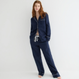 J. Crew End-on-end Cotton long-sleeve Pajama Set