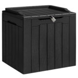 Homall 31 Gallon Outdoor Deck Box in Resin with Seat